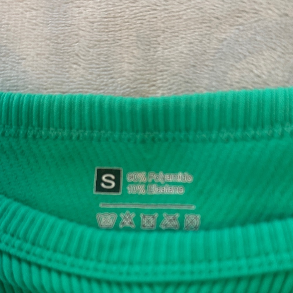 Teal Ribbed Tank Top - Picture 2 of 4